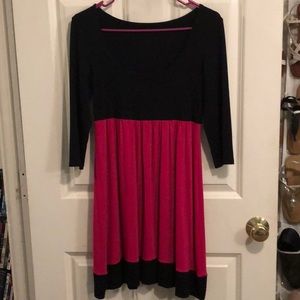 Only Hearts Brand Pink and Black Dress
